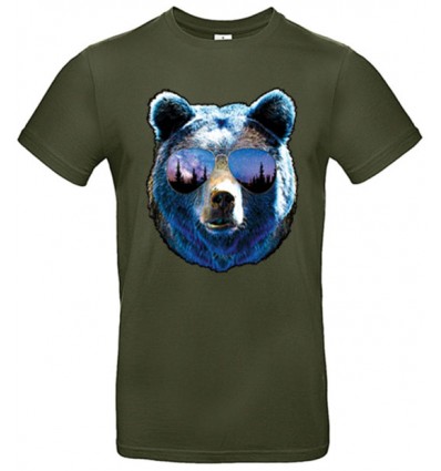 Tričko pánske - Medveď s okuliarmi