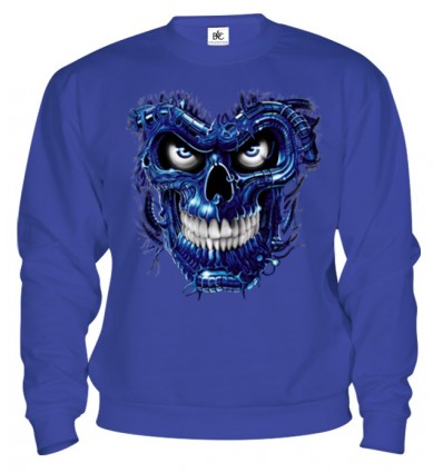 Mikina - Terminator Skull Blue