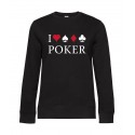 Dámska mikina - I Love Poker